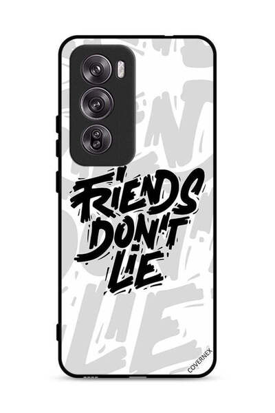 Covernex غطاء حماية لهاتف Oppo Reno12 Pro 5G بتصميم الخط العربي "الأصدقاء لا ...