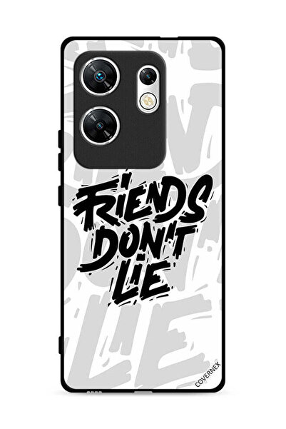 Covernex غطاء حماية لهاتف Infinix Zero 30 4G بتصميم خط عربي "أصدقاء لا يكذبون"