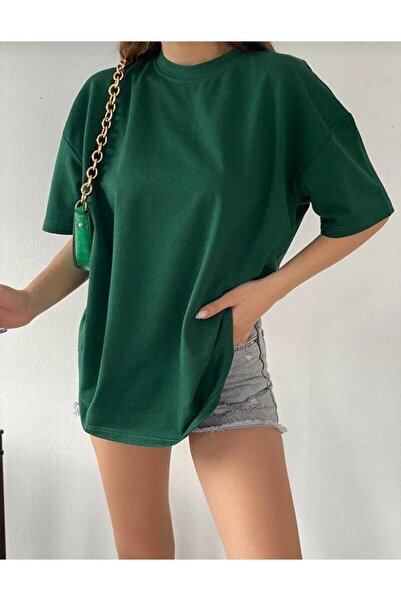 Harajuku Style أخضر عادي كبير الحجم للجنسين