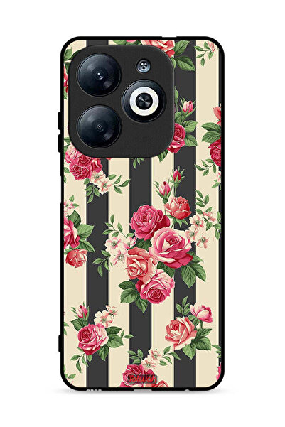 Tolwak غطاء حماية لهاتف إنفينيكس سمارت 8 4G بنقشة الورود