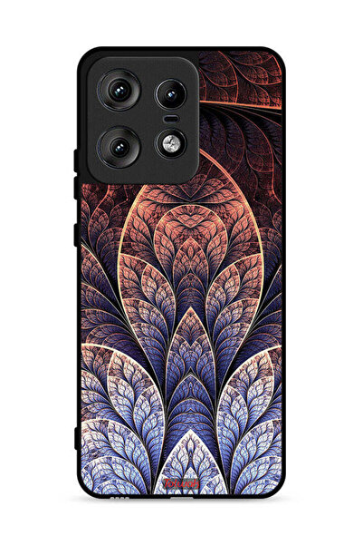 Tolwak غطاء حماية لهاتف موتورولا إيدج 50 برو 5G بتصميم زهور فركتال تجريدي