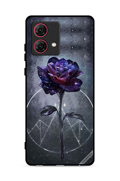 Covernex Motorola Moto G84 5G Protective Case Cover Dark Flower Wallpaper