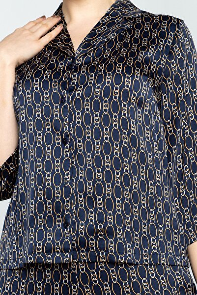 Nichii Women's 3/4 Sleeve Printed Shirt