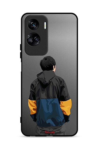 Tolwak غطاء حماية لهاتف Honor 90 Lite 5G، صورة فنية لطفل