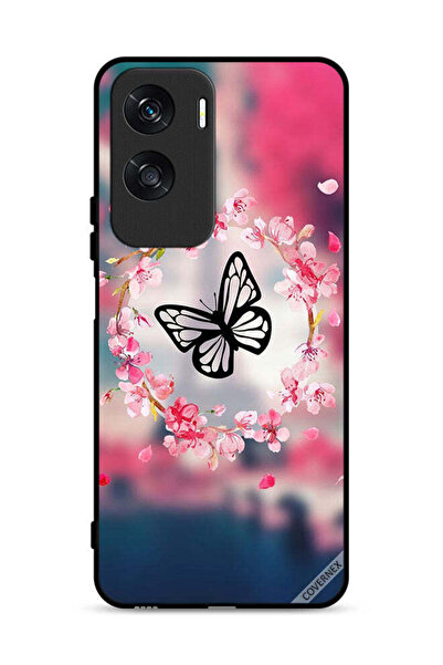 Covernex غطاء حماية لهاتف Honor X50i 5G بتصميم فراشة وحلقة زهور
