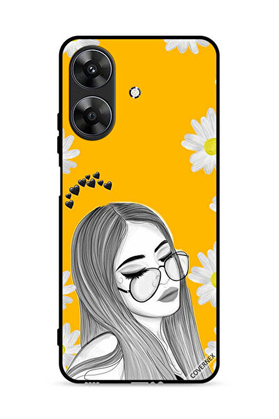 Covernex غطاء حماية لهاتف Realme Note 60 4G برسومات فنية لفتاة ونظارات