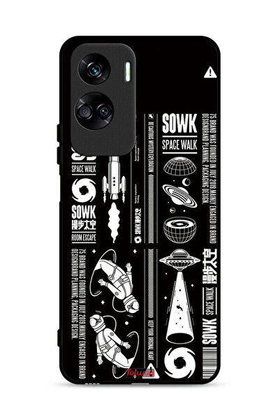 Tolwak غطاء حماية لهاتف Honor 90 Lite 5G، ملصق Sowk Space Walk