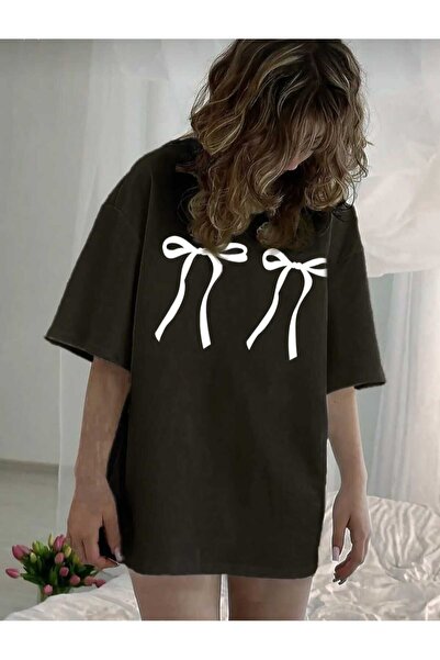 Harajuku Style Panglică neagră imprimată