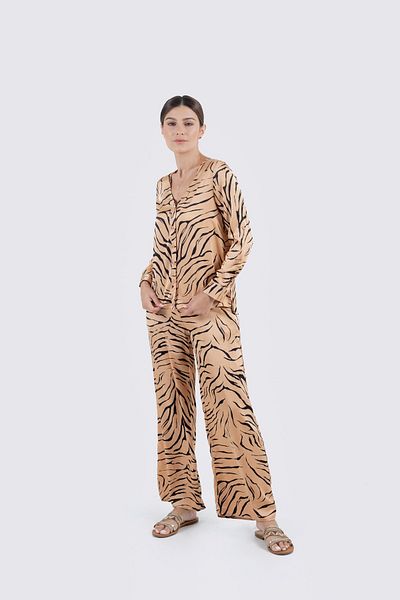 Nichii Classic Long Printed Women's Trousers