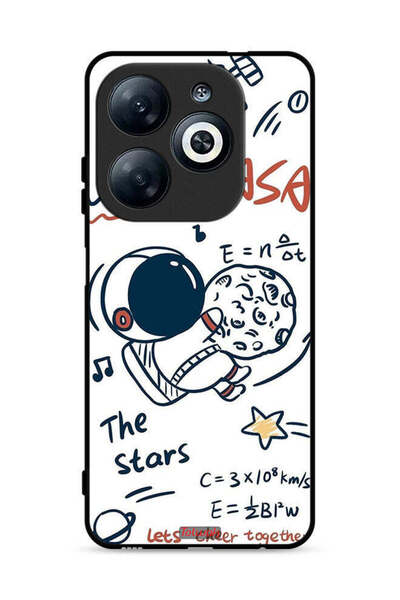 Tolwak غطاء حماية لهاتف Infinix Smart 8 4G، ناسا ذا ستارز