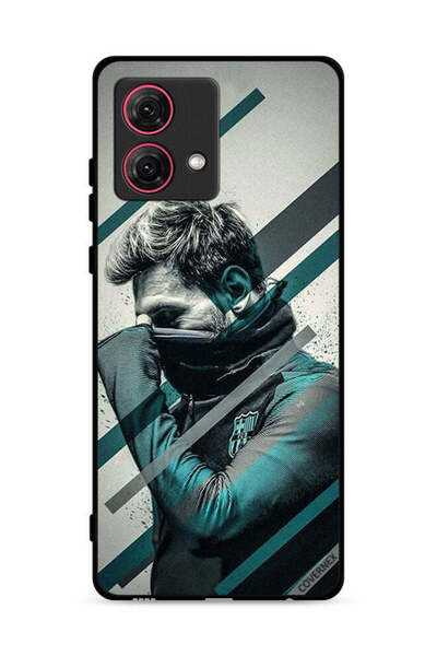 Covernex غطاء حماية لهاتف موتورولا موتو جي 84 5 جي، وجه ميسي المختبئ