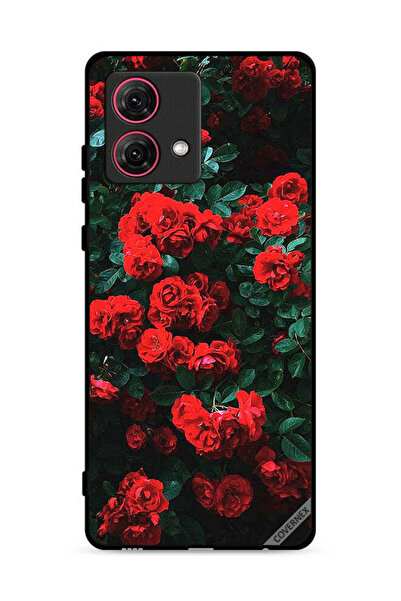 Covernex غطاء حماية لهاتف موتورولا موتو جي 84 5 جي، تصميم حديقة الورود