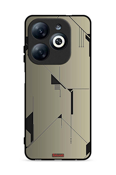 Tolwak غطاء حماية لهاتف Infinix Smart 8 4G بتصميم تجريدي بسيط للفن الرقمي