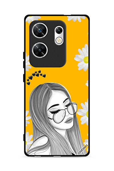 Covernex غطاء حماية لهاتف Infinix Zero 30 4G بنقشة فتاة ونظارات