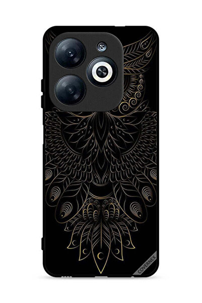 Covernex غطاء حماية لهاتف إنفينيكس سمارت 8 4G بتصميم بومة زهرية عصرية