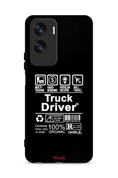 Tolwak غطاء حماية لهاتف Honor X50i 5G، ملصق سائق شاحنة