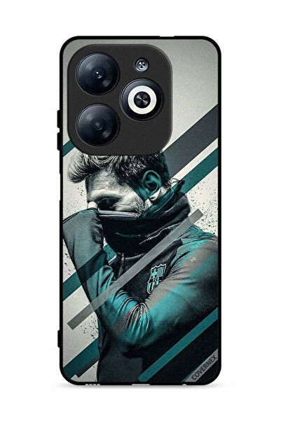 Covernex غطاء حماية لهاتف إنفينيكس سمارت 8 4G بطبعة وجه ميسي المختبئ