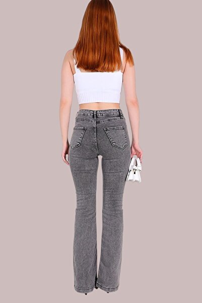 byhaziran butik Byni Γκρί Ψηλόμεσο Τζιν Καμπάνα