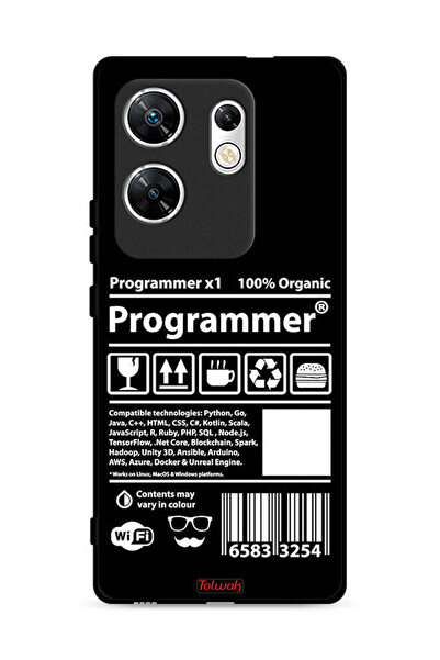 Tolwak غطاء حماية لجهاز Infinix Zero 30 4G مع ملصق مبرمج