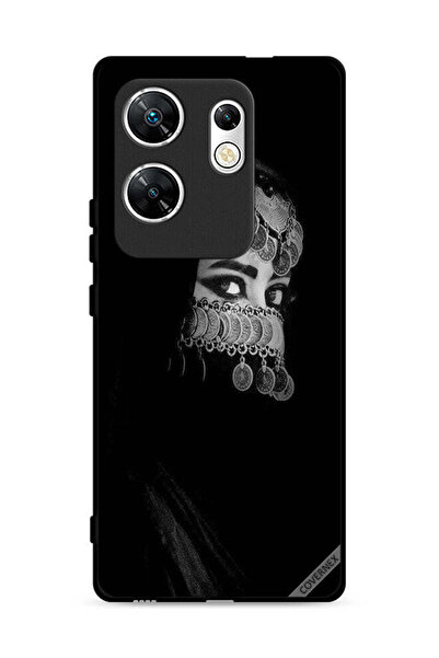 Covernex غطاء حماية لهاتف Infinix Zero 30 4G، مزين بعيون جميلة ووجه فتاة مزين...