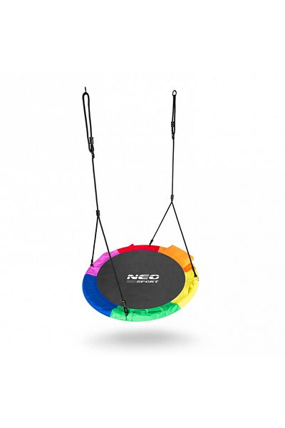 Neo-Sport Nest swing for children XXL 95 cm Multicolor, Velcro attached cushion included, Frame