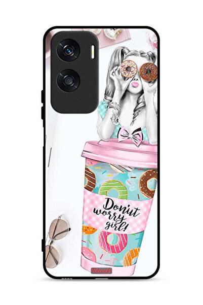 Tolwak غطاء حماية Honor X50i 5G بتصميم فتاة دونات ووري