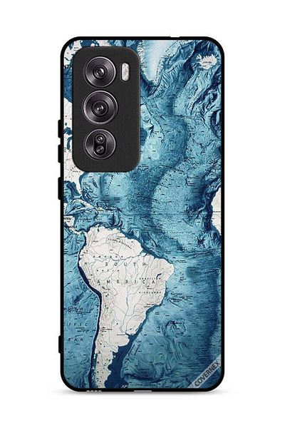 Covernex غطاء حماية لهاتف Oppo Reno12 Pro 5G برسومات خريطة فنية