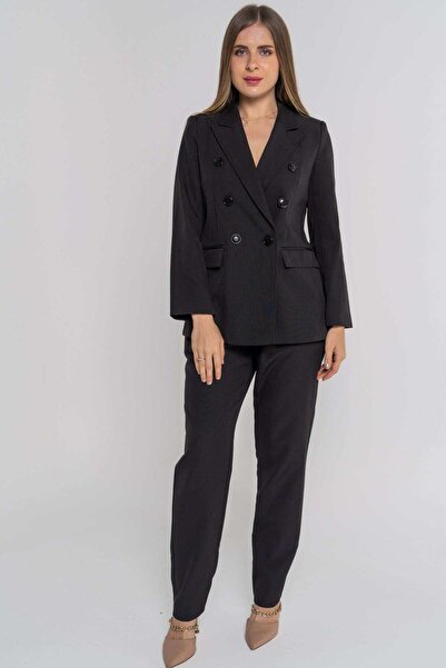 Nichii بنطلون نسائي رسمي طويل سادة