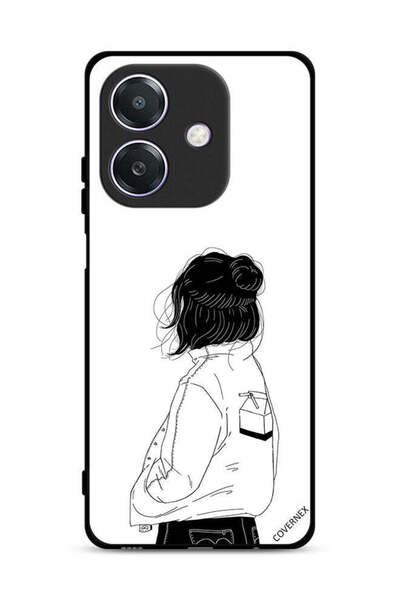 Covernex غطاء حماية Oppo A3 5G فتاة تفكر بعمق كبير