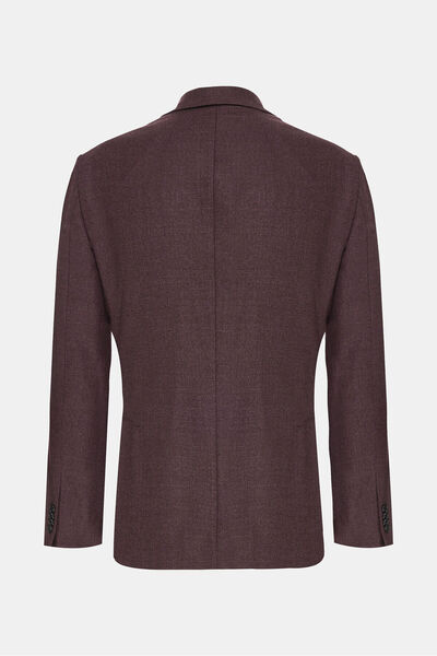 W Collection BORDO DÜĞMELİ YÜN CEKET