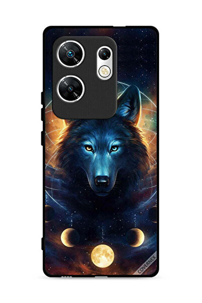 Covernex غطاء حماية لهاتف Infinix Zero 30 4G بتصميم ذئب في الفضاء