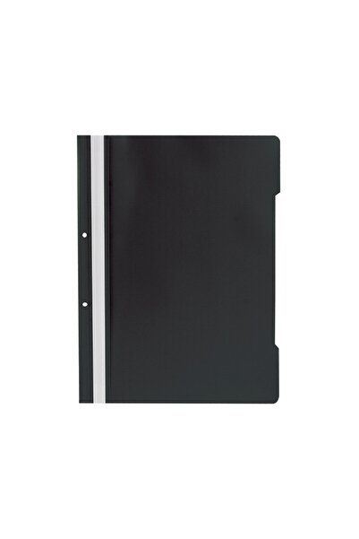 Exxo Dosar din plastic cu șină și perforații pentru documente, negru