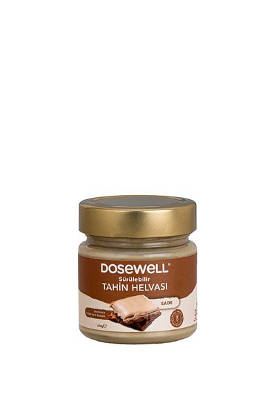 Dosewell Spreadable Tahini Halva Plain Set of 2 – Breakfast with Refined Sugar-Free and Local Sesame