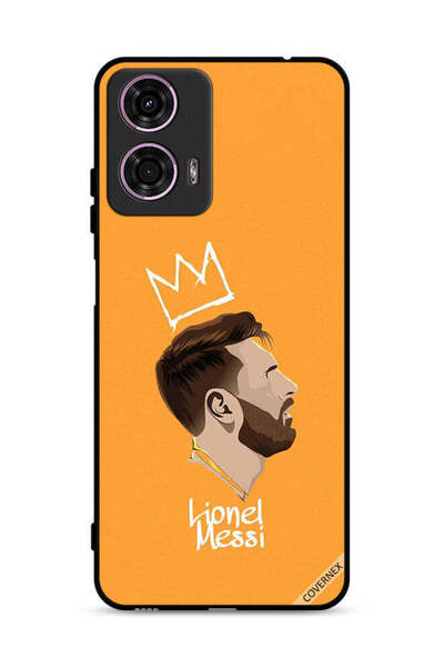 Covernex غطاء حماية لهاتف موتورولا موتو جي 24 4G بطبعة ليو ميسي الملك