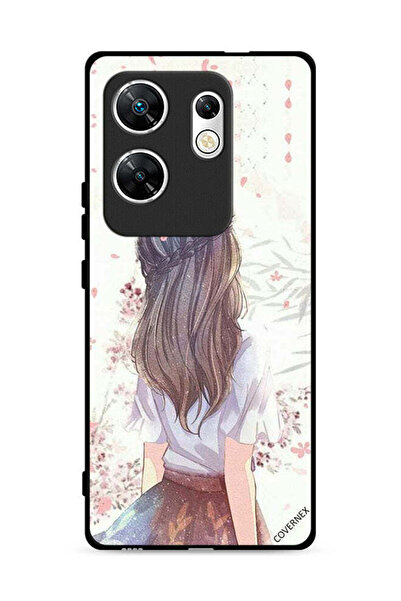Covernex غطاء حماية لهاتف Infinix Zero 30 4G، فتاة لطيفة في حالة تفكير عميق