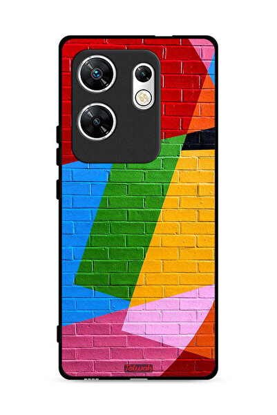 Tolwak غطاء حماية لهاتف Infinix Zero 30 4G برسومات جدارية ملونة