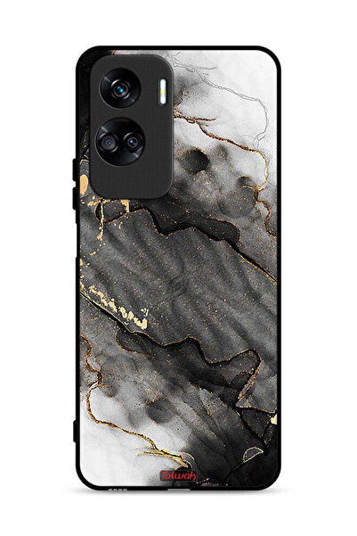 Tolwak غطاء حماية لهاتف Honor 90 Lite 5G بلون رخامي لامع