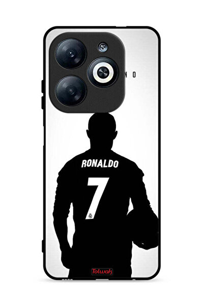 Tolwak غطاء حماية لهاتف Infinix Smart 8 4G بقناع كريستيانو رونالدو
