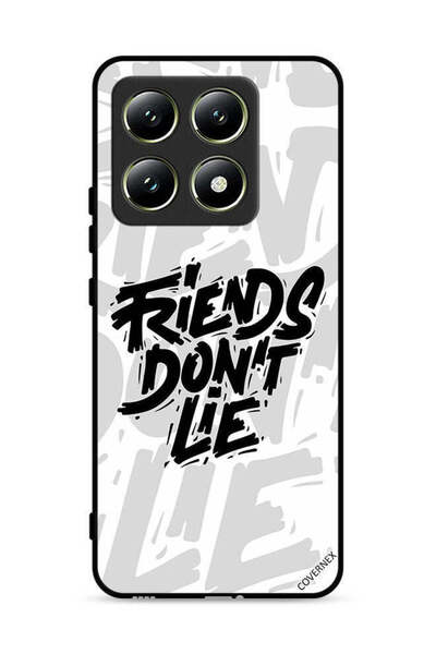 Covernex غطاء حماية لهاتف شاومي 14T 5G بتصميم الخط العربي "أصدقاء لا يكذبون"