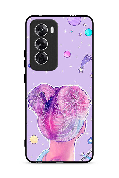 Covernex Oppo Reno12 5G Protective Case Cover Girl And Space Stars Art