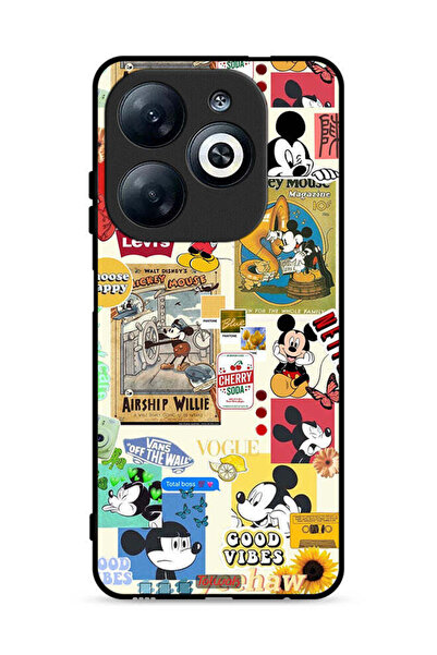 Tolwak غطاء حماية لهاتف Infinix Smart 8 4G مع ملصقات ورسومات مميزة