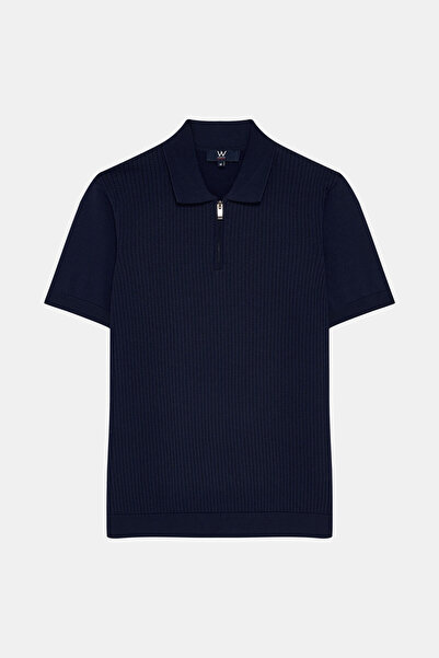 W Collection LACİVERT POLO YAKA T-SHIRT