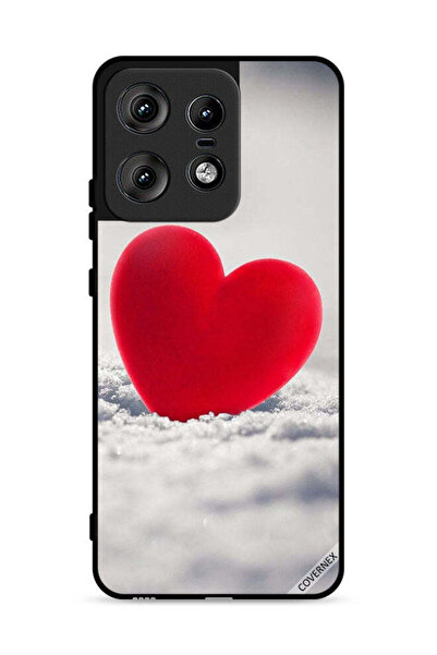 Covernex غطاء حماية لهاتف موتورولا إيدج 50 برو 5G بتصميم قلب أحمر جميل