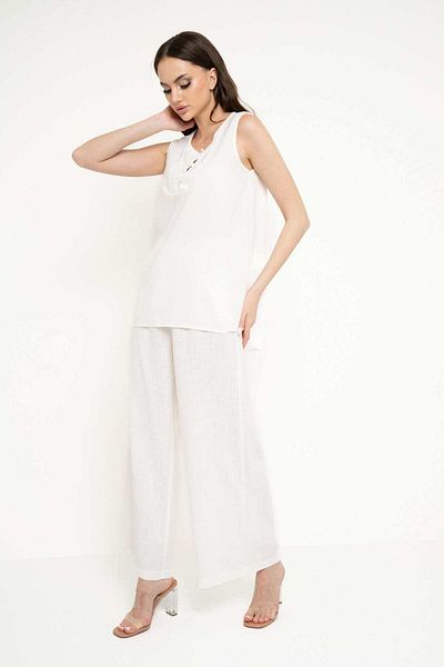 Nichii Women's Wide-Leg Long Trousers
