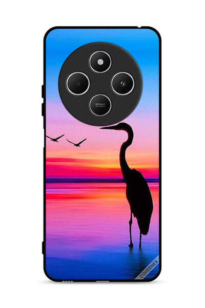 Covernex غطاء حماية لهاتف شاومي ريدمي 14R 5G بطبعة شوكة وطيور