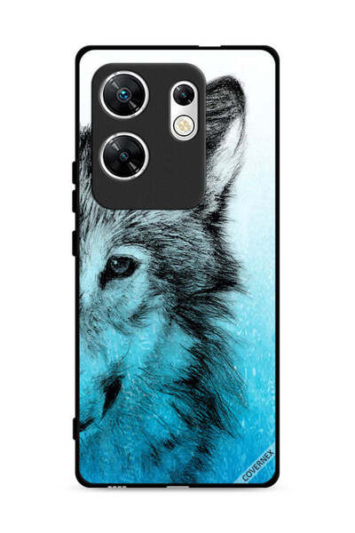 Covernex غطاء حماية لهاتف Infinix Zero 30 4G بتصميم وجه ذئب نصفي