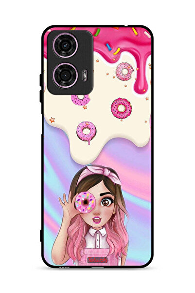 Tolwak غطاء حماية لهاتف موتورولا موتو جي 24 4G يحمل صورة دونات