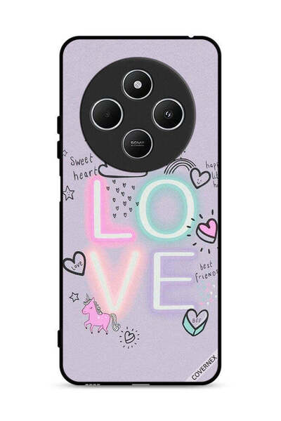 Covernex Xiaomi Redmi 14C 4G Protective Case Cover Sweet Heart Love Unicorn
