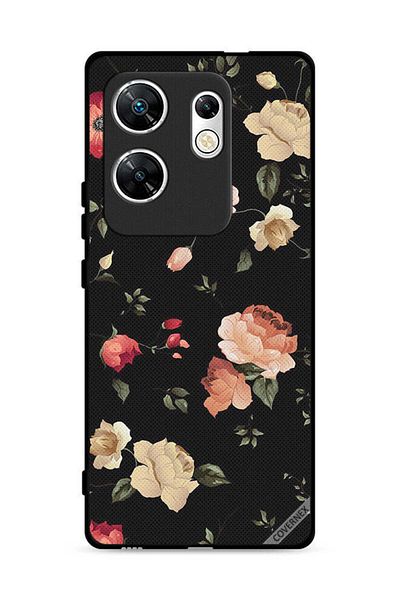 Covernex غطاء حماية لهاتف Infinix Zero 30 4G بخلفية فنية زهرية