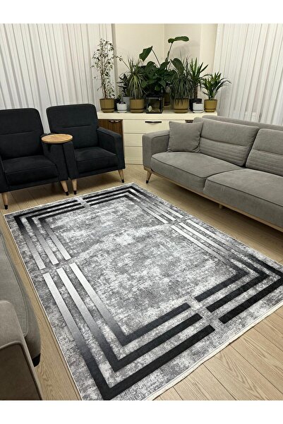 ALLGELSİN Yıkanabilir Kaymaz Taban Salon ve Oturma odası Halısı 4m Dört Metre...